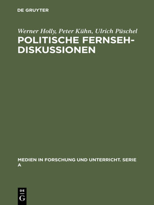 cover image of Politische Fernsehdiskussionen